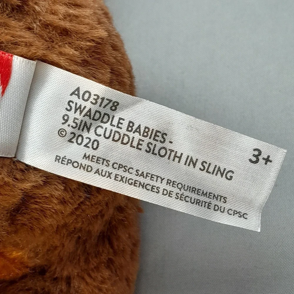 Fiesta Swaddle Babies Sloth Plush‎ 9.5